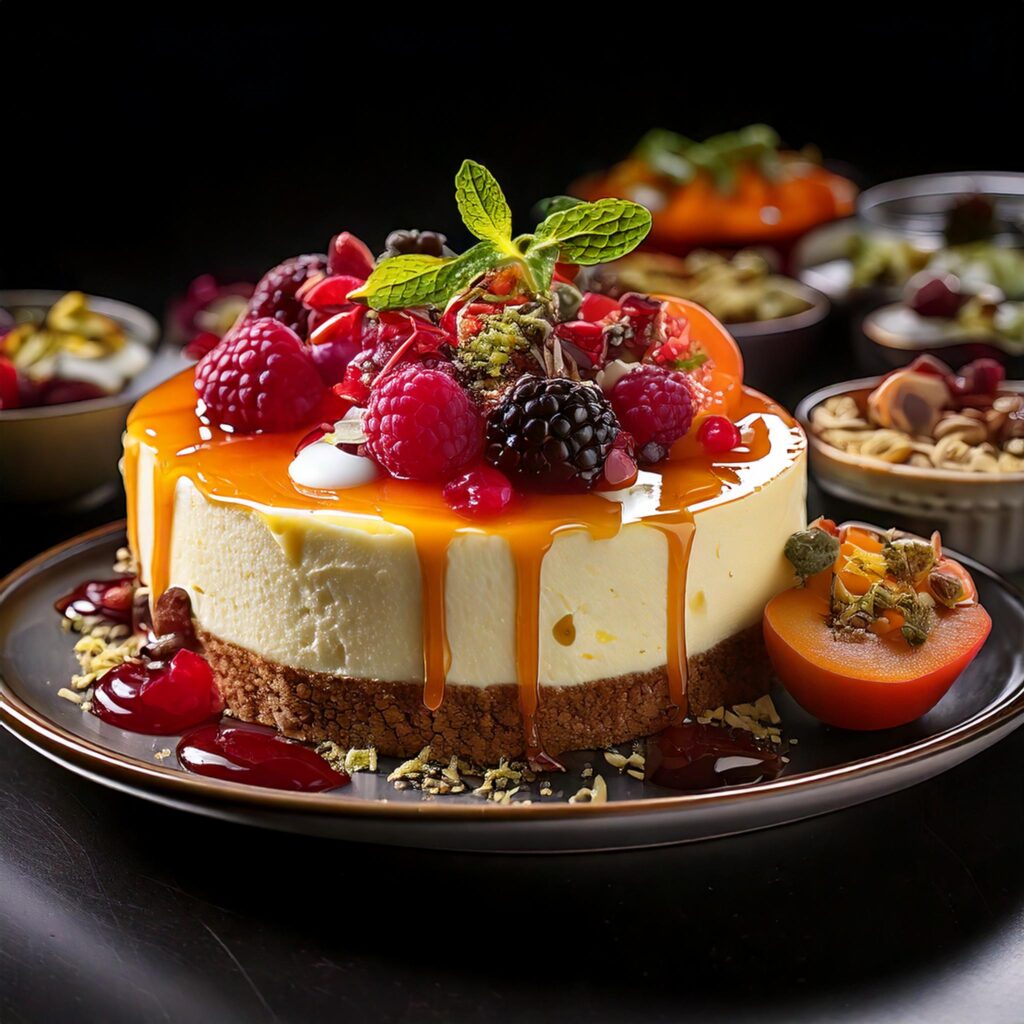 Elevate your cheesecake with vibrant toppings—juicy berries, caramel drizzle, and fresh mint. Discover how to create an eye-catching and delicious cheesecake that's as beautiful as it is flavorful.