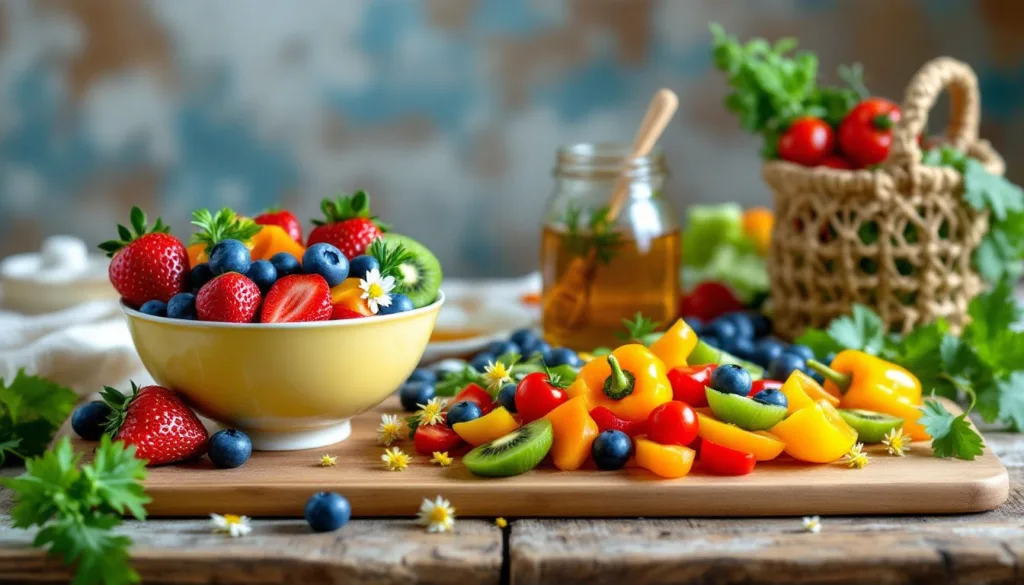 A variety of allergy friendly ingredients displayed on a wooden table.