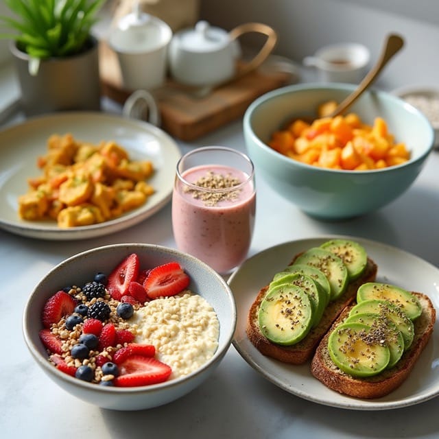 vegan high protein breakfast