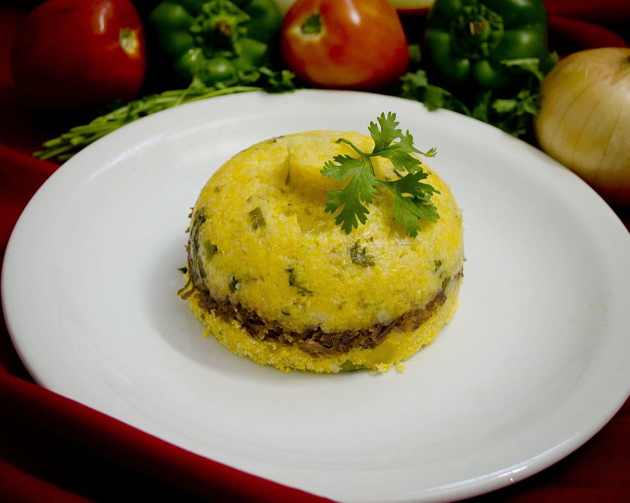 A plated serving of traditional Moroccan couscous